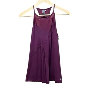 Sweaty Betty Chakra Rib Racer Vest Tank Top Oxblood Size XS